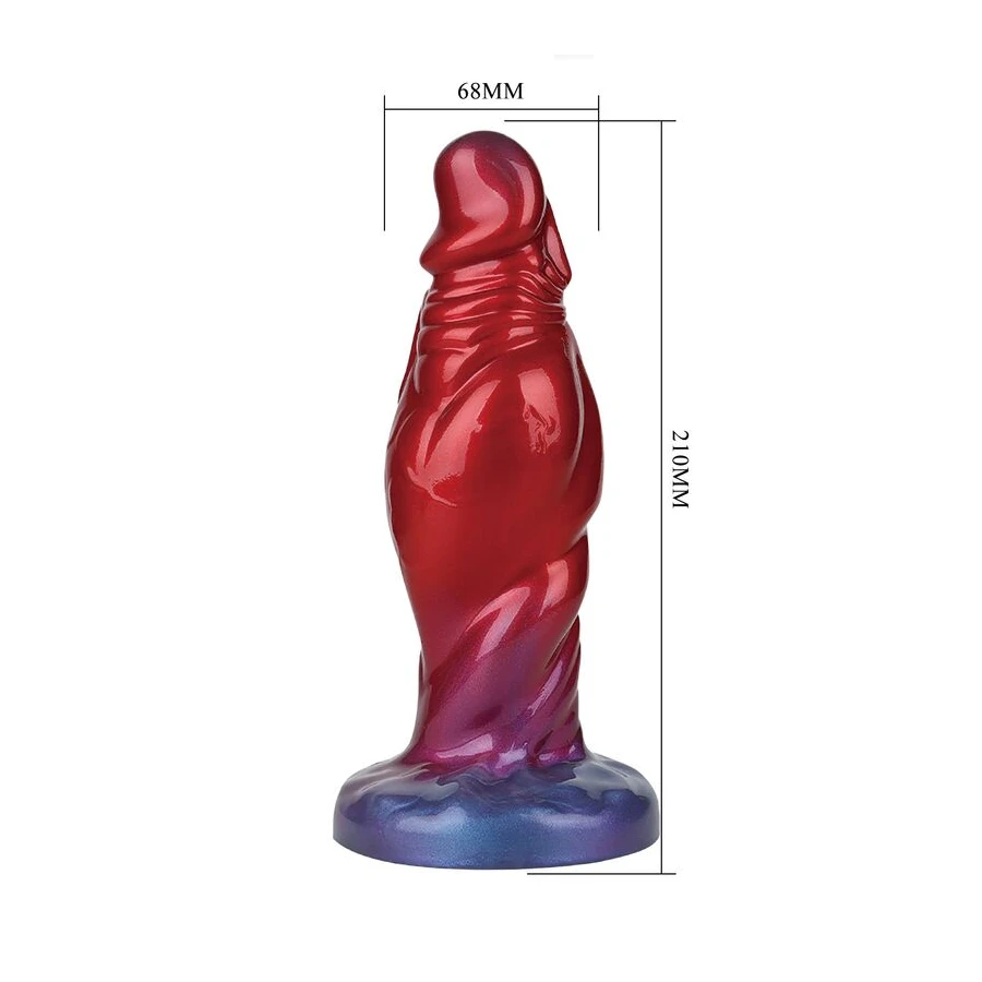 POWER MONSTERS - SHADOW BEHEMOTH DILDO GONFIABILE IN SILICONE BICOLORE 22 CM Ø 5 CM